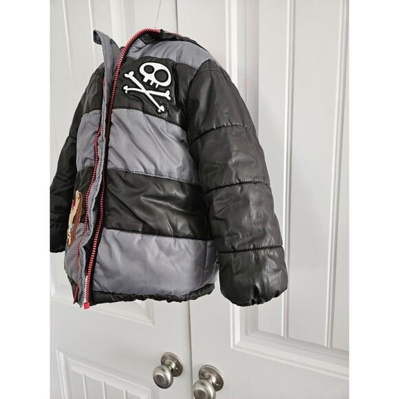 Jake And The Neverland Pirates Disney Store Puffer Jacket.  Zipper Needs Repair - Picture 5 of 10